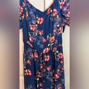 Blue floral maxi Dress